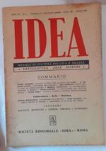 Idea. Mensile di cultura politica e sociale. Anno XVI -N.4