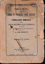 teoria e pratica del Codice di Procedura Civile Italiano: Formolario Generale. Pubblicazione mensile, n. 61