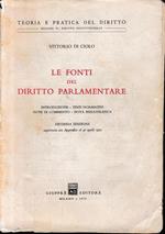 Le fonti del Diritto Parlamentare