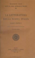 La letteratura della nuova Italia. 4 volumi