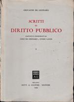 Scritti di Diritto Pubblico (vol. 1°)