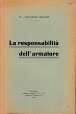 La responsabilità dell'armatore