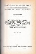 Commentario del Codice Civile, libro primo - delle persone e della famiglia. Dell'emancipazione dei minori affidati alla pubblica o alla privata assistenza e dell'affiliazione, art. 390-413