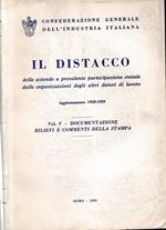 Il distacco. Aggiornamento 1958-1959. Vol. V