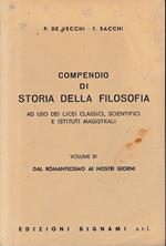 Compendio di Storia della Filosofia, vol. III°