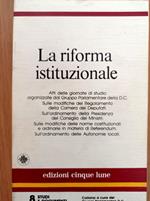 La riforma istituzionale