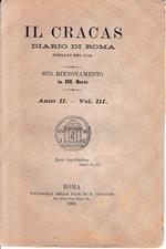 Il Cracas. Diario di Roma. Vol. 3. III serie, 8 Luglio 1894, anno II, n. 24