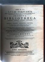 Prompta Bibliotheca. Canonica Juridica, Moralis, Theologica, nec non Ascetica, Polemica, Rubricistica, Historica (tomus nonus)