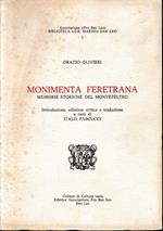 Monimenta Feretrana. Memorie storiche del Montefeltro