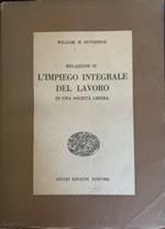 Relazione su L'impiego integrale sul lavoro in una società libera