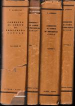 Commento al codice di procedura civile. Vol. I - Disposizioni generali. Vol. II - Del processo di cognizione. Vol. III - Del processo di esecuzione. Vol. IV - Dei provvedimenti speciali. Con indice analitico-alfabetico dell'intera opera