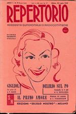 Repertorio. Rassegna quindicinale di radiocommedie. Anno 1, n. 7. 1949