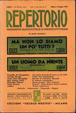 Repertorio. Rassegna quindicinale di radiocommedie. Anno 1, n. 2. 1949