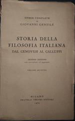 Storia della filosofia italiana. Dal Genovesi al Galluppi