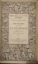 La filosofia greca. Parte prima. Volume II