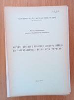 Aspetti attuali e possibili sviluppi interni ed internazionali della Cina popolare