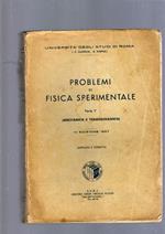 PROBLEMI DI FISICA SPERIMENTALE. Parte prima: Meccanica e Termodinamica