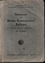 Istituzioni di Diritto Amministrativo Italiano, vol. 1°