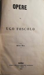 Opere di Ugo Foscolo