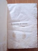 Il lamento di Cecco da Varlungo