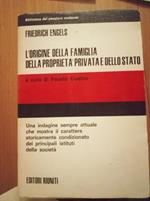 L' origine della famiglia della proprietà privata e dello Stato