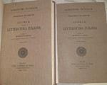 Storia della letteratura italiana. Volume I II