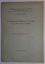 Le variazioni di popolazione in Sardegna tra le due guerre mondiali