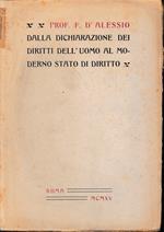 Dalla dichiarazione dei diritti dell'uomo al moderno stato di diritto