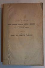 Manuale di storia del Diritto Italiano