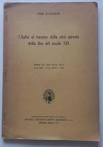 L' Italia al termine della crisi agraria della fine del secolo XIX. (Estratto)