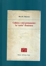 Cultura E Crisi Permanente: La 