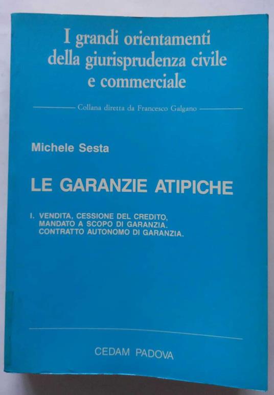 Le Garanzie Atipiche. Volume I - Michele Sesta - Libro Usato - CEDAM - |  Feltrinelli