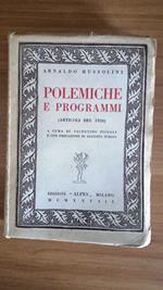 Polemiche e programmi (articoli del 1926)