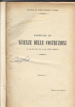 ESERCIZI DI SCIENZE DELLE COSTRUZIONI, fascicolo I