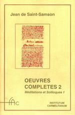 Oeuvres complètes. Méditations et soliloques (Vol. 2/1)