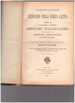 Dizionario Della Lingua Latina Volume Ii Dizionario Italiano-Latino
