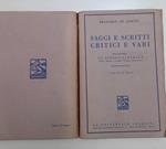 Saggi e scritti critici e vari. Volume VII. La scuola liberale