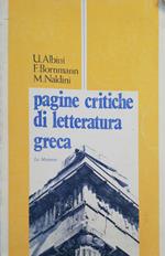 Pagine critiche di letteratura greca