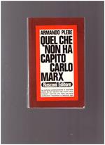 Quel Che Non Ha Capito Carlo Marx