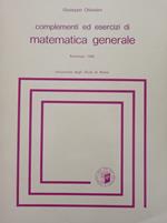 Complementi ed esercizi di matematica generale