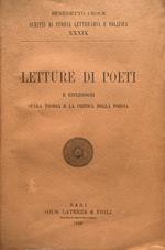 Letture di poeti e riflessioni sulla teoria e la critica della poesia