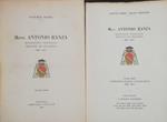 L' piscopato di Mons.Antonio Ranza 1801-1875 2 vol