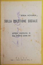 Rerum Novarum, sulla questione sociale