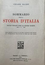 Sommario della storia d'Italia dalle origini fino ai nostri giorni (2600 a. C. - 1848)