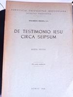 De Testimonio Iesu Circa Seipsum