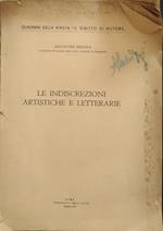 Le indiscrezioni artistiche e letterarie