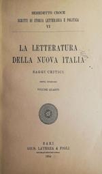 La letteratura della nuova Italia vol. IV