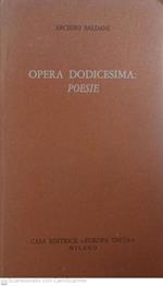 Opera dodicesima: poesie