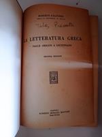 La letteratura greca dalle origini a Giustiniano