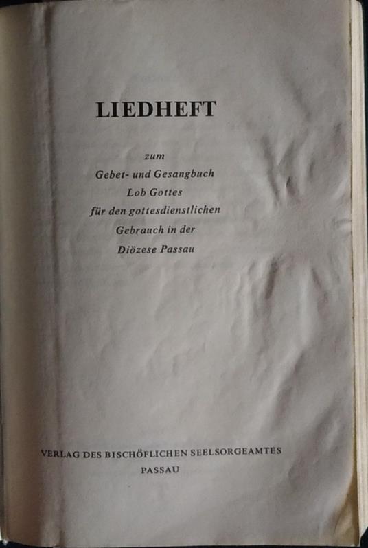 Liedheft - copertina